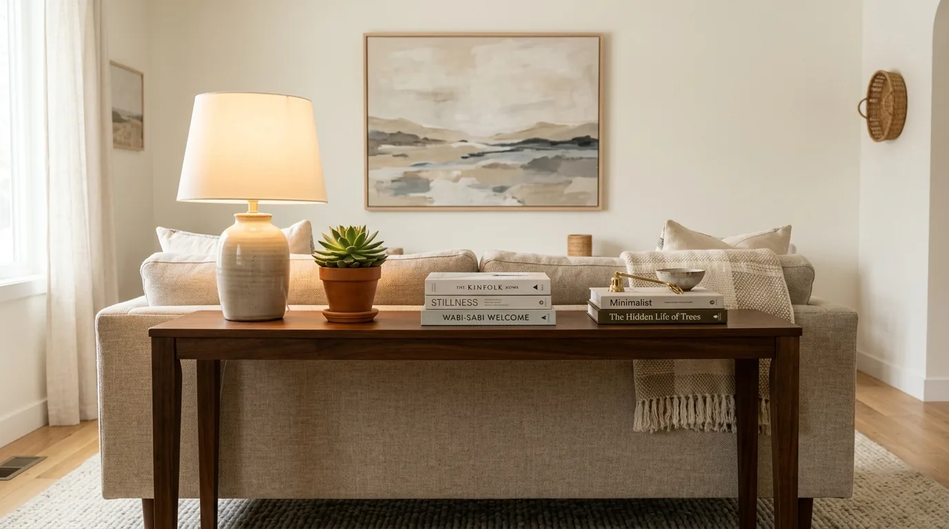 13 Practical Sofa Table Decorating Ideas for a Styled Console